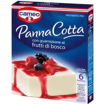 Dr. Oetker Preparato per Panna Cotta con guarnizione ai frutti di bosco