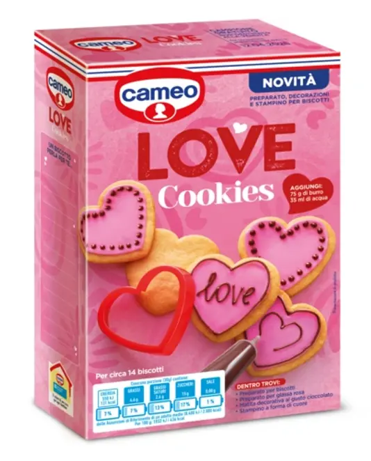 Dr. Oetker Love Cookies - Kit per biscotti a forma di cuore