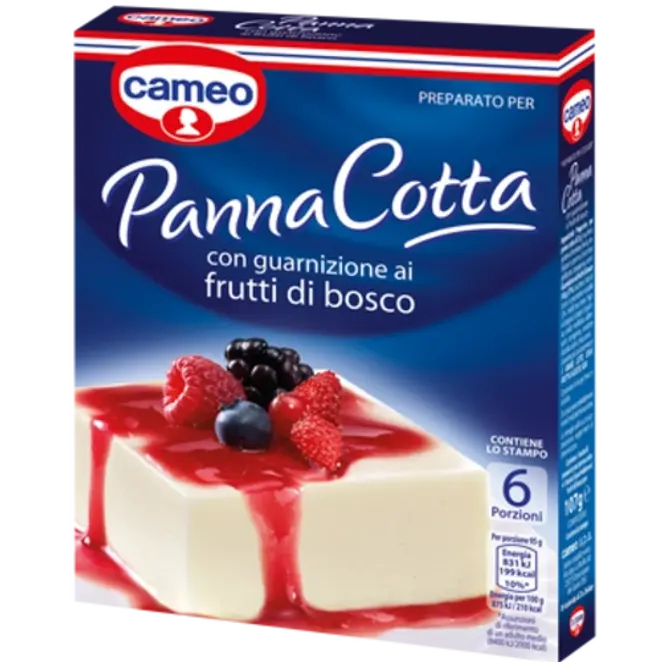 Dr. Oetker Preparato per Panna Cotta con guarnizione ai frutti di bosco