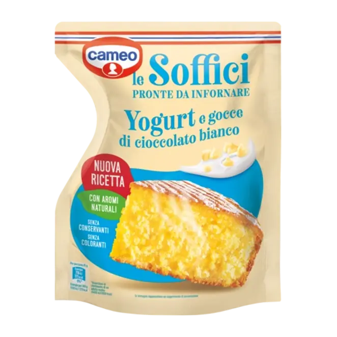 Dr. Oetker Torta Soffice allo yogurt con gocce di cioccolato bianco pronta da infornare