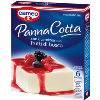 Preparato per Panna Cotta con guarnizione ai Frutti di bosco