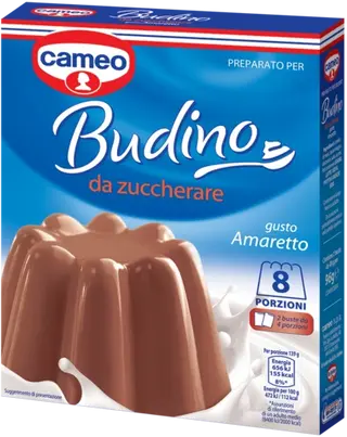 Preparato per Budino da zuccherare gusto Amaretto