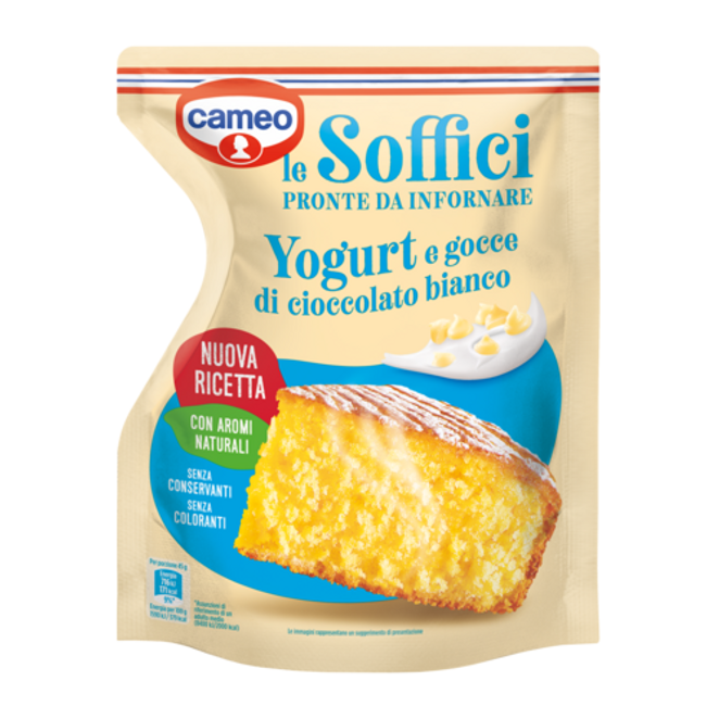 Dr. Oetker Torta Soffice allo yogurt con gocce di cioccolato bianco pronta da infornare