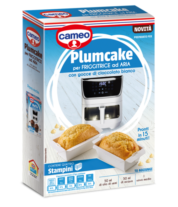 Dr. Oetker Preparato per Plumcake per friggitrice ad aria con gocce di cioccolato bianco